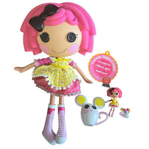Bundle of 4 Lalaloopsy Crumbs Sugar Cookie Dolls (Full Size, Mini, Pets) EUC